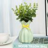 Modern Flower Vase White Plastic Vase Flower Pot Basket Nordic Home Living Room Decoration