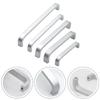 Hardware Door Handle Kitchen Silver Space Aluminum