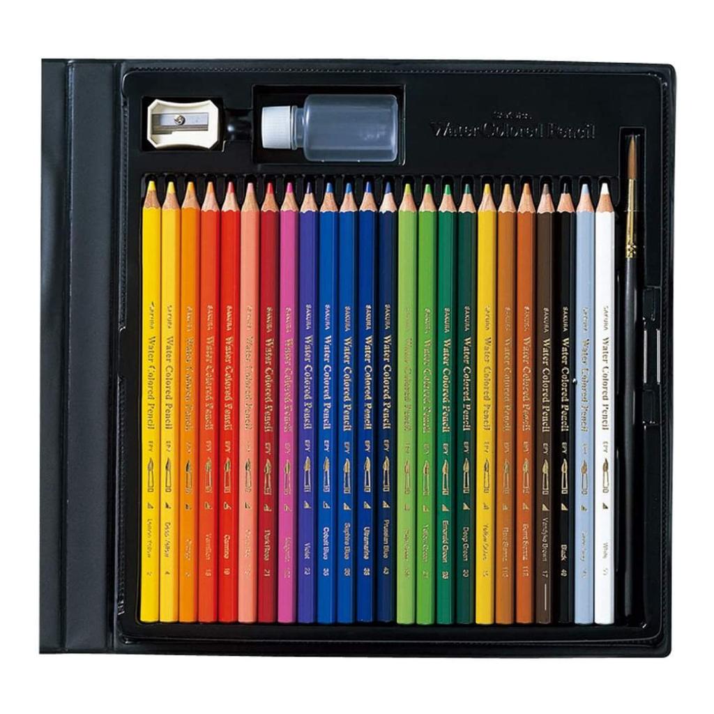 Карандаш акварельный Sakura Crepas 24 цвета EPY24