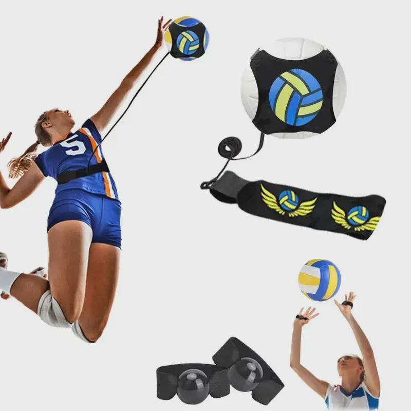 Тренировочный комплект для волейбола с ремнем для отскока мяча и эластичной веревкой