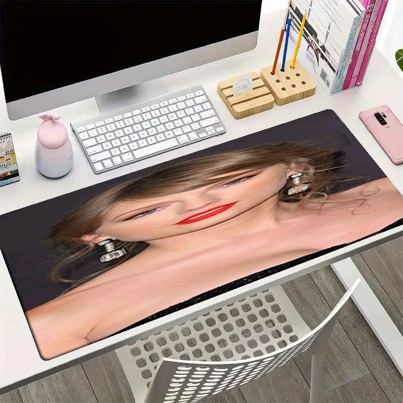 Taylor Theme Mouse Pad, Non Slip Rubber Base, Multifunctional Office & Home Decor, Perfect for Workspace Personalization.