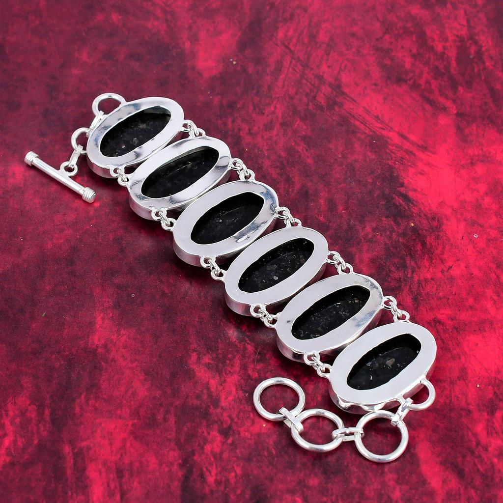 Nummite Gemstone Bracelet , 925 Solid Sterling Silver Jewelry, Designer Jewelry Adjustable Chain Bracelet, Handmade Bracelet For Gift