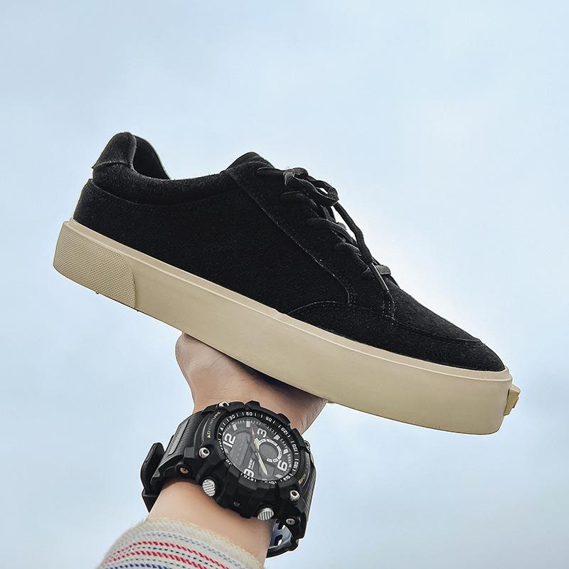 Новая обувь Guochao высококачественная вулканизированная обувь на доске студенческая простая замшевая мужская обувь X119