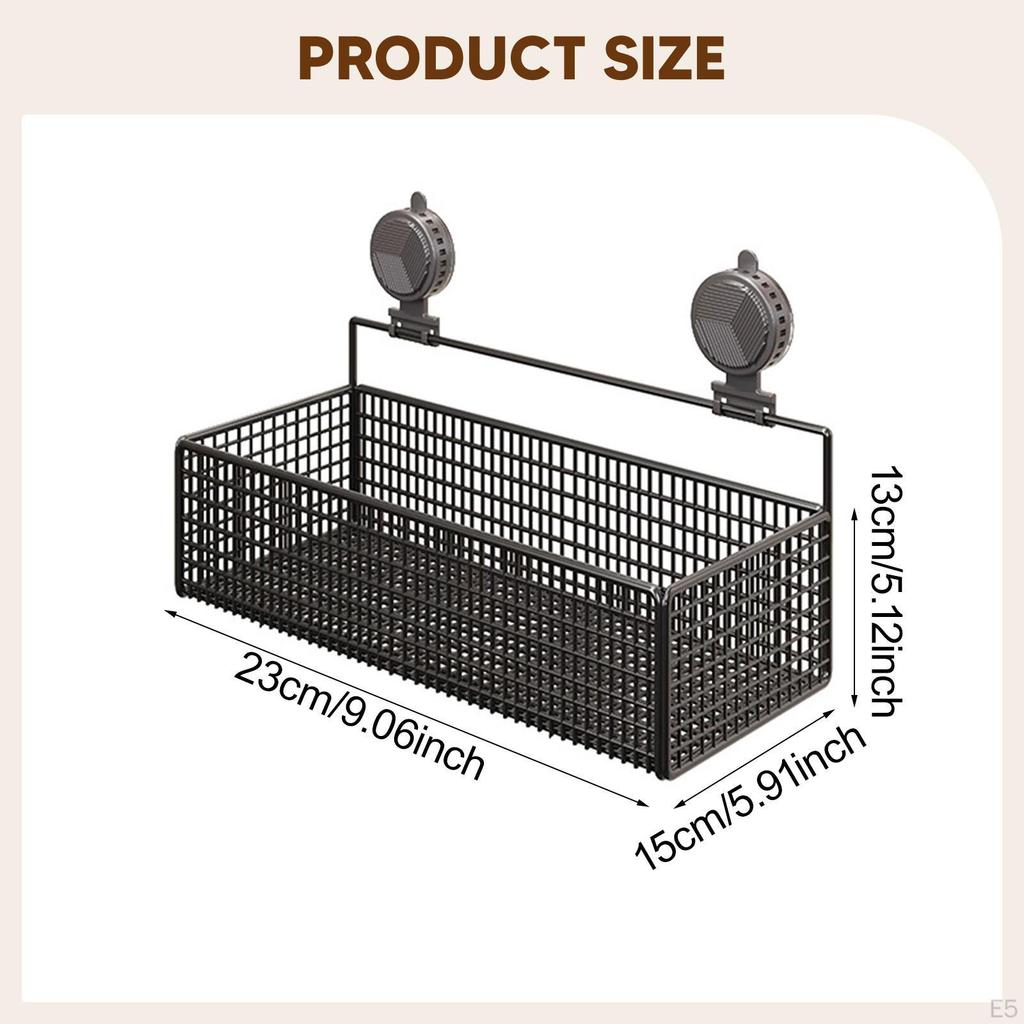 Полка-органайзер для ванной комнаты, многоцелевой держатель для хранения шампуня на присосках, настенный