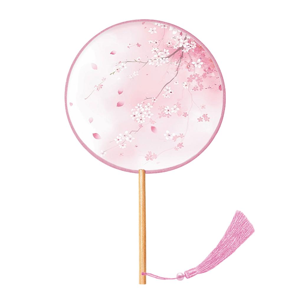 Веер в китайском стиле, тушь, живопись, древний китайский стиль, китайская свадьба с подвеской, ручной круглый шелковый веер с кисточками