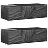 VidaXL Storage Bags for Christmas Tree 2 Pcs Black Polyethylene 3195593