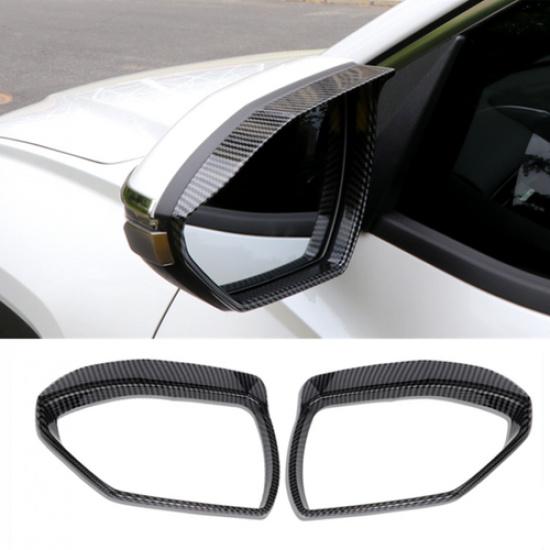 For Hyundai Tucson Carbon Fiber Mirror Rain Eyebrow Trim