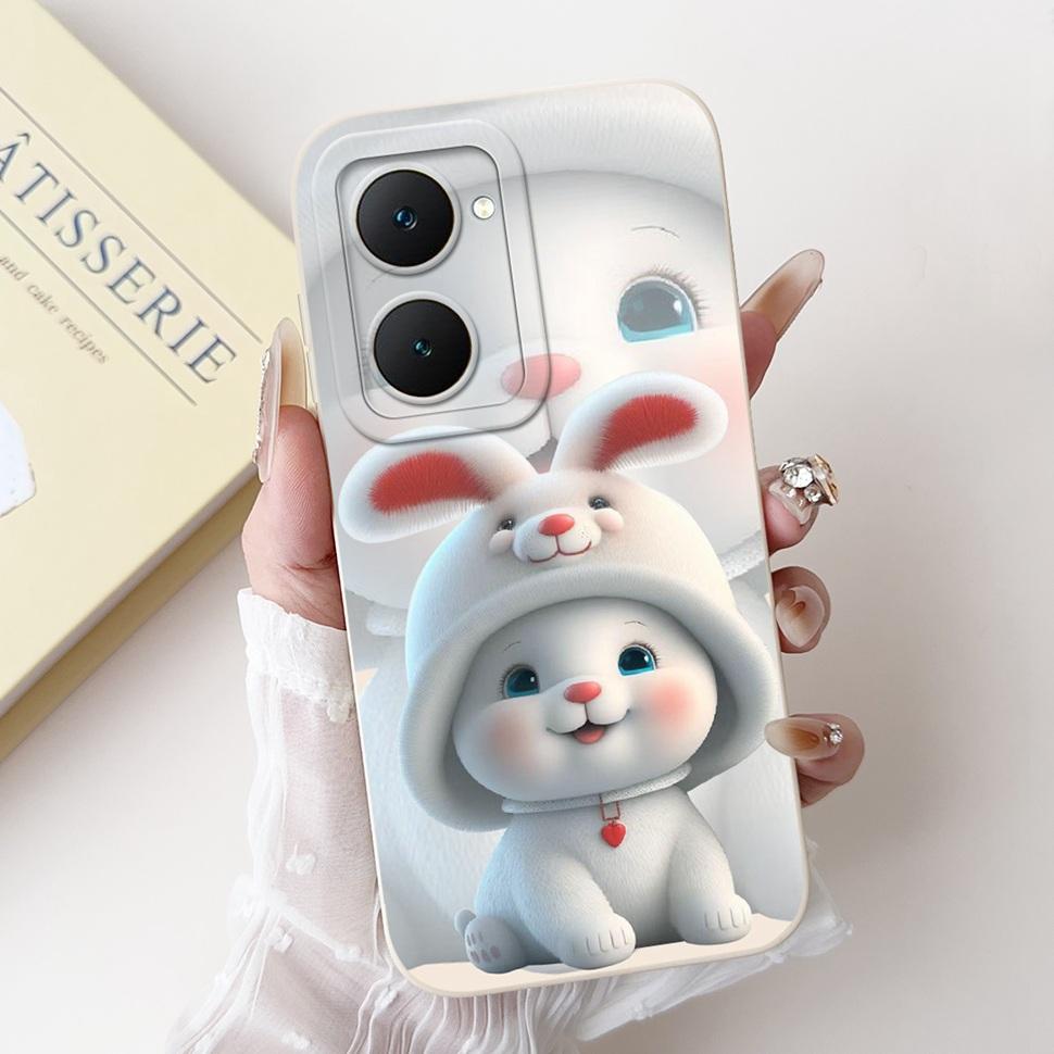 Модный окрашенный чехол для Vivo Y03 Силиконовый мягкий тонкий Fundas для телефонов Vivo Y03 Y03T Y18 Y18i Y28s 4G Чехлы Сумки 6.56"