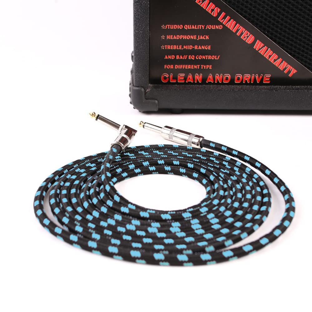 Guitar Shield SL Type Length Guitar Cable Type Plug Guitar Bass Shield Cable Highly Durable Nylon Braid Resistant To Disconnection Compatible with