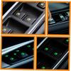 4 Pcs Car Glow Button Stickers Fluorescent Adhesive Decals for Stylish Car Interior Easy Install Night Safety Stickers for Window and Dash Buttons