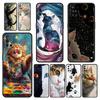 Милый Чехол для Телефона с Кошкой Для Oneplus 13R 13 12R 11 10T 10R Nord N100 N200 N10 10 9 9R 9RT CE 3 2 Z Pro 5G Мягкий ТПУ Чехол Fundas Capas
