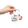 1PC Fashion Santa Claus Handbag Pendants Xmas Tree Cartoon Bell Metal Keyring Christmas Keychain