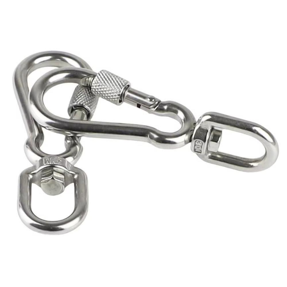 2Pcs Multipurpose Dog Leashes Clasp 304 Stainless Steel Pet Leash Buckle for Dog Walking