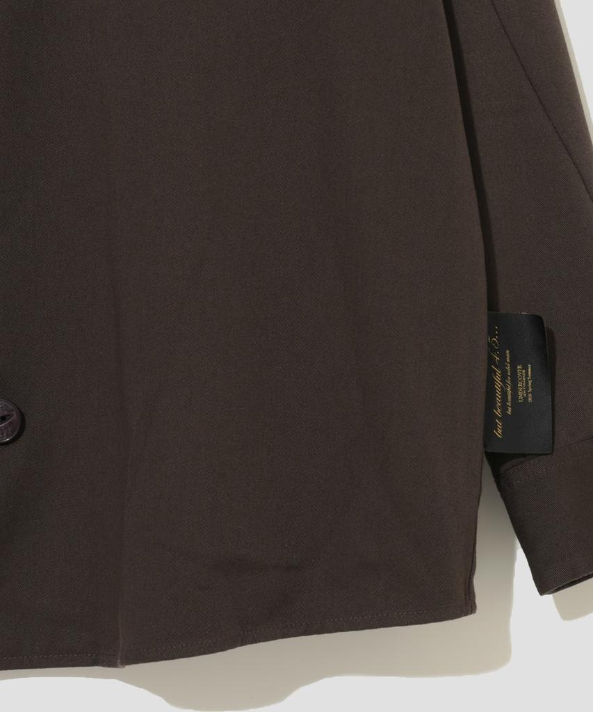 DICKIES X Undercover Long Sleeve Work Shirt Dark Brown