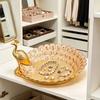 Golden Peacock Decorative Tray - Luxury Home Storage & Ornament Tray for Bedroom, Living Room, Dining Table