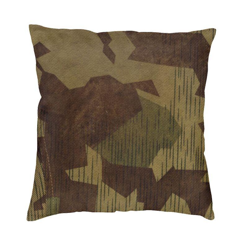 US Military Woodland Camo Pattern Cushion Covers xcm Velvet Camouflage Pillow Case Sofa Pillowcase Living Room Decoration