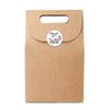 50-500Pcs 1'' Paper Hand Made Stickers Round Floral Thank You Stickers For Baking Envelope Business Seal Labels Sticker