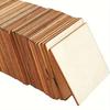60pcs Wood Pieces 3x3 Inch, Blank Wooden Squares for Crafts, Cutout Tiles for DIY Coasters, Painting, Engraving