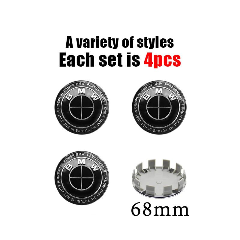 4Pcs 56MM/60MM/68MM Car Styling Wheel Center Cap Hub Cover Badge Accessories For BMW G30 G32 G01 G26 G23 G05 G06 G07 G22 F40 G02