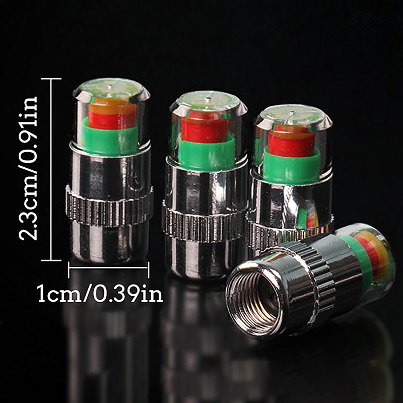 4 шт./компл. индикатор давления в шинах автомобиля, манометр для измерения давления в шинах, датчик контроля крышки клапана для внешнего обнаружения клапана