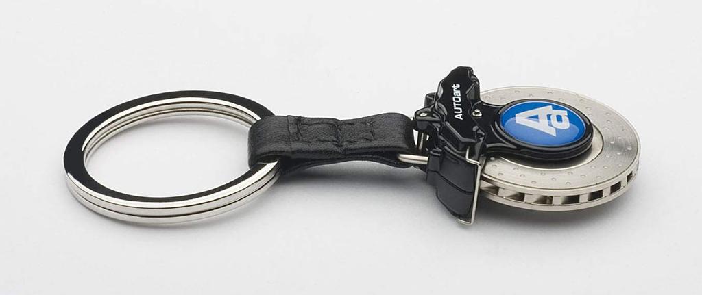 Брелок для ключей AUTOartDESIGN в виде тормозного диска (6-POT/черный суппорт)