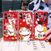 Maneki Neko Счастливый Денежный Кот Прозрачный Чехол Для Телефона Для IPhone 17 Air 16 Pro Max 15 14 13 12 11Plus Ударопрочный Чехол