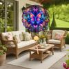 3D Metal Blue Butterfly Wind Spinner: Yard and Garden Decoration, 25.4cm Kinetic Outdoor Spinner, Spinfinity Wind Sculpture, No Feather, Classic Style