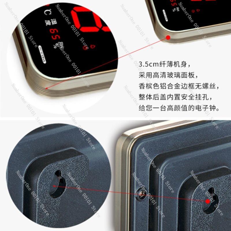 Satellite Standard Time Synchronization Wall Clock,Electronic Time Calibration Clock,Accurate and Stable Office