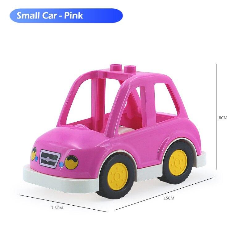 Детские строительные блоки Duplo DIY, аксессуары большого размера, автомобильные кирпичи, совместимые с деталями Dupols, игрушки для грузовиков, самолетов