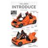 1/24 McLaren 720S Модель из сплава Металлическая литая модель спортивного автомобиля Симуляция звука и света Коллекция Детская игрушка Подарок