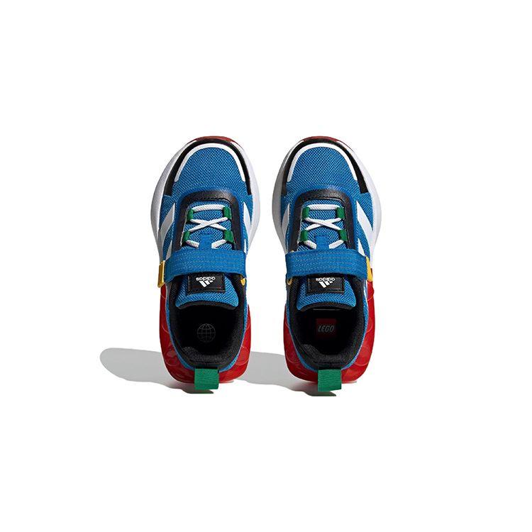LEGO X Adidas Tech Runner EL Little Kid White Shock Blue Kids Sneakers Cloud-White Wonder-White HP5879