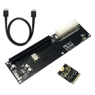 Xiwai Кабель для передачи данных Oculink Карта PCI Express - Адаптер хоста для GPD Win Max2 Внешняя видеокарта SSD SFF-8611 PCI-E 3.0 - M.2 M-Key SFF-8612 &