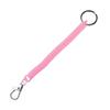 Security Gear Wrist Coil Spring Rope Key Ring Elastic Ropes Spiral Stretch Keychain Key Cord Clasp