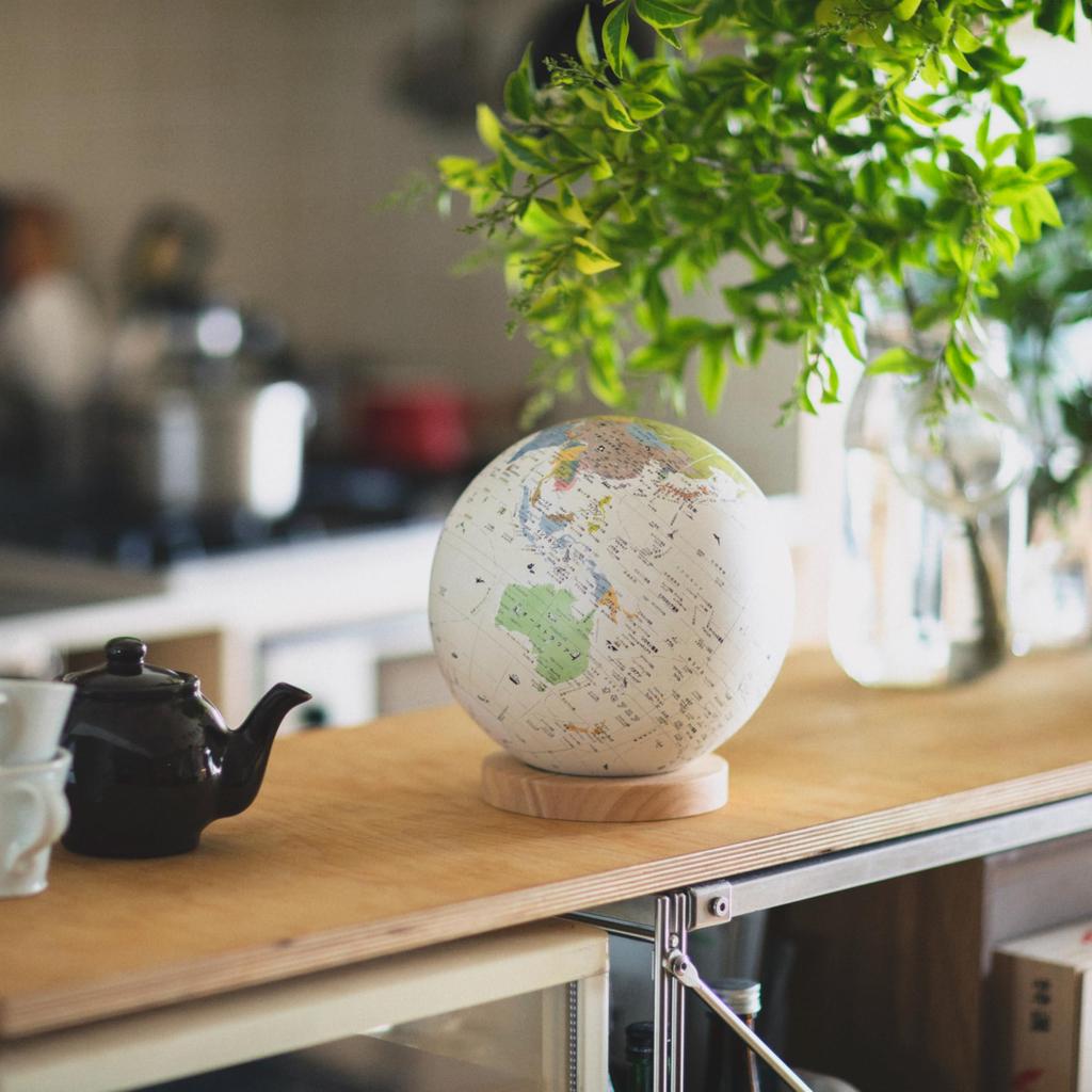 Hobonichi Hobonichi Earth Ball Journey A Earth Ball with Countries of the World Colorfully Hold the App Over It and Information About the World Will