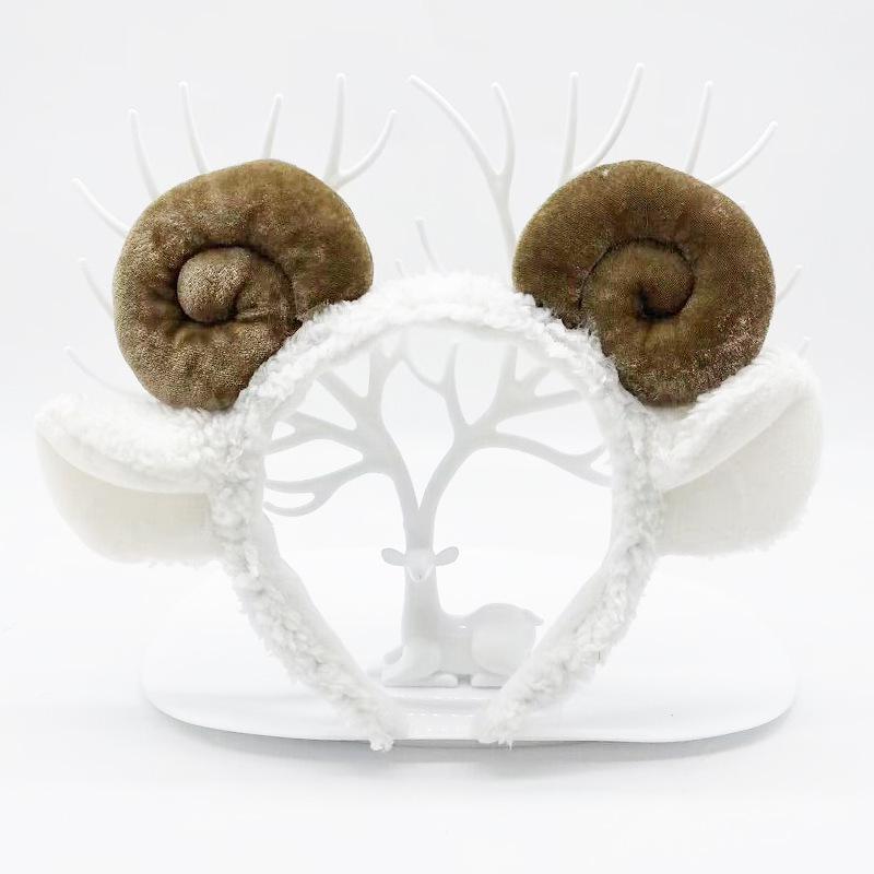 Christmas Reindeer Antler Headband: Plush, Fairy Mori Style for Kids & Adults