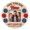 Деревянная Фоторамка в Бейсбольной Тематике Настольная Витрина Мы Попали В Хоум-Ран С Тобой Папа Персонализированный Подарок на День Отца Сувенир 12 7 см