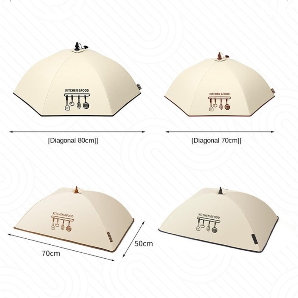 Складная Изолированная Крышка для Овощей Защита от Мух Комаров Изоляция из Алюминиевой Фольги Изолированная Крышка для Еды Раскладная Крышка для Еды Зонтик