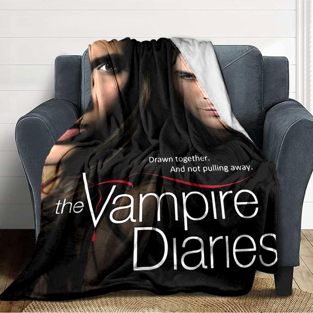 1pc The Vampire Diaries1 Blanket, Gift, for Men and Women, Soft Blanket, Good for Sofa Bed Couch Travel, Lightweight Flannel Blanket