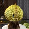 Funny Simulation Durian Hat Soft Cartoon Plush Hat Creative Durian Headgear  Cross-dressing Shows