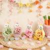 Soft Plush Easter Bunny Ornament Cartoon Easter Bunny Doll Rabbit Hanging Pendant  Festival Gift