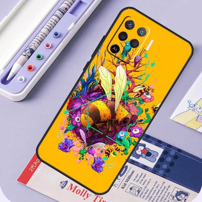 Чехол Bee Art Для Oppo A96 A76 A16 A94 A74 A54 A15 A18 A38 A58 A78 A98 A40 A60 A80 A57 A17 A77 A5 Pro