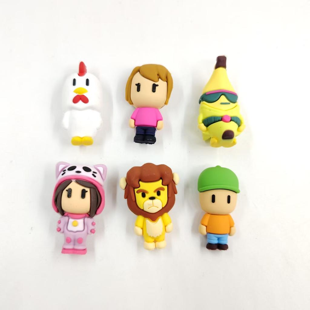 5pcs/set Mini Stumble Guys Baby Figures 2cm Cute Model Random Send Hot Game Figure Collection Toys Kids Best Christmas Gift