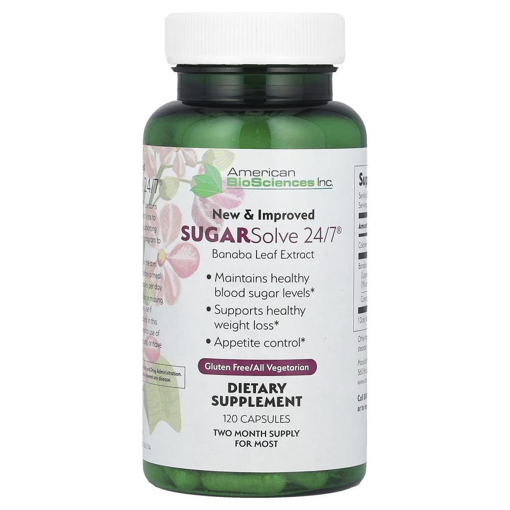 Sugarsolve 24/7®, 120 капсул