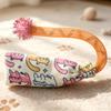 Cat Teaser Toy Sound Bells Cat Toy Elastic Mesh Tube Kitten Interactive Toys Bite Resistant Colorful Cats Teaser Stick Toy
