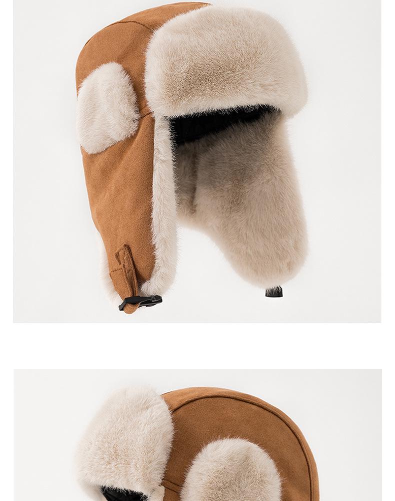 Unisex Winter Suede Lei Feng Hat - Windproof, Warm with Earmuffs, Thick Korean Style for Cycling