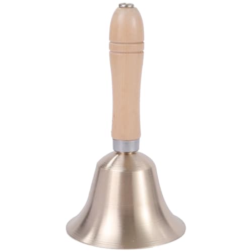 Rubonarie Handbell, Tabletop Call Bell, 15cm (Bronze)