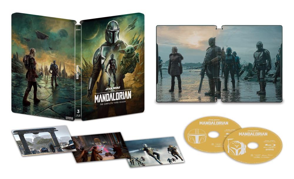 The Mandalorian Season 3 Edition Steelbook Includes A4 Poster Set Blu-ray Collector's (Limited Edition) [Blu-ray]