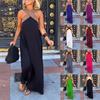 Summer New Style Women's Long Skirt, Sleeveless Cross Sexy Beautiful Back Dress MC6837