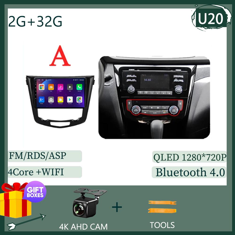 Android 14 AI Voice Wireless CarPlay Android Auto Radio для Nissan Qashqai J11 Nissan X trail T32 2014 - 2017 4G Car Multimedia
