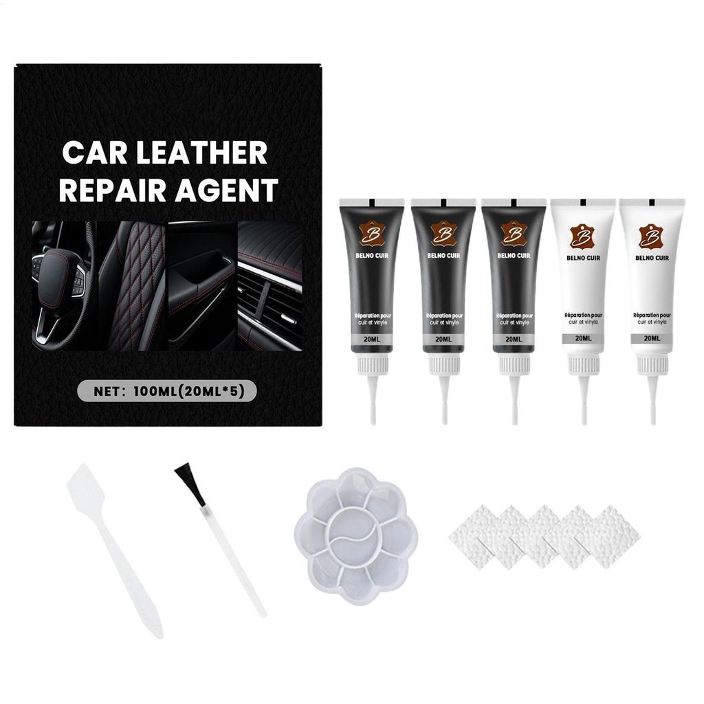 NewLeather Repair Kit Steering Wheel Refurbishment Car Interior Upholstery Color Repair Paste For Handbag Shoe Saddle Couch Boot
